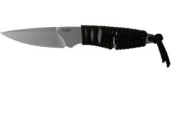 ANV P100 Sleipner, Black Paracord P100-002, Black Kydex Sheath, Neck Knife