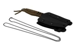 ANV Knives P100 Sleipner, Coyote Paracord, P100-005, Black Kydex Sheath, Neck Knife -Morakniv Knives Sale ANVP100 005 06 anv