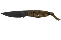 ANV Knives P100 Sleipner Cerakote, Coyote Paracord, P100-040, Black Kydex Sheath, Neck Knife