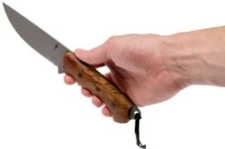 Autine Kurbads, Curly Birch, Elmax, Brown RH Sheath, Outdoor Knife -Morakniv Knives Sale AT KUR CB 06 autine at kur cb 06