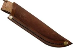Autine Kurbads, Curly Birch, Elmax, Brown RH Sheath, Outdoor Knife -Morakniv Knives Sale AT KUR CB 07 auitine v202202