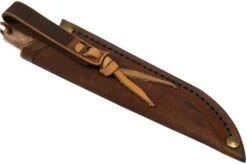 Autine Kurbads, Curly Birch, Elmax, Brown RH Sheath, Outdoor Knife -Morakniv Knives Sale AT KUR CB 08 auitine v202202