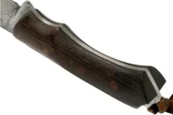 Autine Damascus Kurbads, Wenge, Damast, Brown RH Sheath, Outdoor Knife -Morakniv Knives Sale AT KUR WNG DAM 04 autine v201909