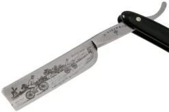 Böker Manufaktur Bicycle Race, Black Synthetic 140223 Straight Razor -Morakniv Knives Sale BO140223 03 boker