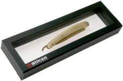 Böker Manufaktur Damascus Horn Straight Razor 140524DAM -Morakniv Knives Sale BO140524DAM 07 boker