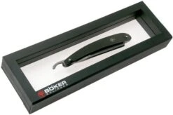 Böker Manufaktur Ebony Damascus Straight Razor 140609DAM -Morakniv Knives Sale BO140609DAM 07 boker