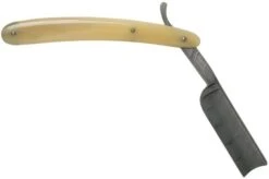 Böker Manufaktur Damascus Horn Straight Razor 140623DAM -Morakniv Knives Sale BO140623DAM 02 boker