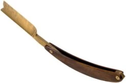 Böker Manufaktur Master Cutter Damascus Gold, Desert Ironwood 140801DAM Straight Razor -Morakniv Knives Sale BO140801DAM 05 boker