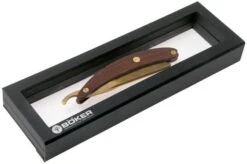 Böker Manufaktur Master Cutter Damascus Gold, Desert Ironwood 140801DAM Straight Razor -Morakniv Knives Sale BO140801DAM 06 boker