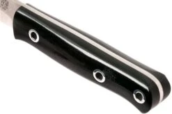 Bark River Mini Bushcrafter CPM 3V, Black Canvas Micarta, Hollow Pins -Morakniv Knives Sale BRK06 022BRKC HP 05 bark river brk06 022brkc hp 05