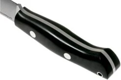 Bark River Aurora Hunter CPM 3V, Black Canvas Micarta, Brown Sheath -Morakniv Knives Sale BRK06 128BRKC 04 bark river knives