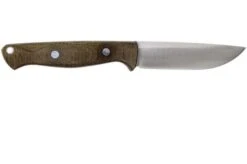 Bark River Gunny A2, Green Canvas Micarta, Brown Sheath -Morakniv Knives Sale BRK07 011GNC RS 02 bark river brk07 011gnc rs 02