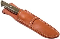 Bark River Gunny A2, Green Canvas Micarta, Brown Sheath -Morakniv Knives Sale BRK07 011GNC RS 07 bark river brk07 011gnc rs 07