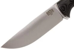 Bark River Bravo 1 A2 FHG Rampless, Black Linen Micarta, Brown Sheath -Morakniv Knives Sale BRK07 111BRKL RS 03 bark river brk07 111brkl rs 03