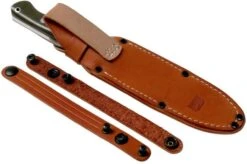 Bark River Bravo 1.5 Rampless CPM 3V Field Knife, Green Canvas Micarta -Morakniv Knives Sale BRK07 122GCMR 07 bark river knives