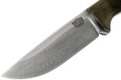 Bark River Bravo 1 LT CPM 3V Field Knife, Green Canvas Micarta -Morakniv Knives Sale BRK07 127GNC 03 bark river