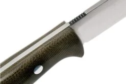 Bark River Bravo 1 LT CPM 3V Field Knife, Green Canvas Micarta -Morakniv Knives Sale BRK07 127GNC 05 bark river