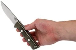 Bark River Bravo 1 LT CPM 3V Field Knife, Green Canvas Micarta -Morakniv Knives Sale BRK07 127GNC 07 bark river