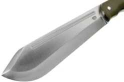 Bark River JX5 Vengeful 1 CPM 3V Green Canvas Micarta Machete -Morakniv Knives Sale BRK10 123GCM 03 bark river knives