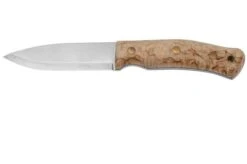Casström No. 10 Swedish Forest Knife Curly Birch, K720 Scandi Grind 13124 Bushcraft Knife