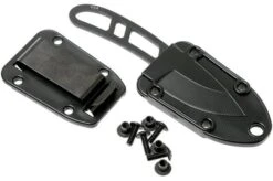 ESEE Candiru Black CAN-B Neck Knife With Black Sheath + Belt Clip -Morakniv Knives Sale EE CAN B 05 esee knives v2018 05