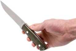 EnZo Trapper 115 - Elmax Flat - Green Canvas Micarta - 2067 With Firesteel -Morakniv Knives Sale ENZ 2067 06 enzo enz 2067 06