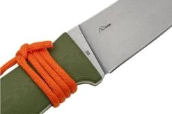 Black Fox Vesuvius Stonewashed D2 Blade, OD Green G10 Fixed Knife -Morakniv Knives Sale FOBF 710D2OD 05 blackfox