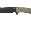 Rick Hinderer Ranch Harpoon Spanto Battle Black Green Micarta Survival Knife