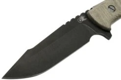 Rick Hinderer Ranch Harpoon Spanto Battle Black Green Micarta Survival Knife -Morakniv Knives Sale HRK TRH SPSWBK GM 03 rick hinderer knives