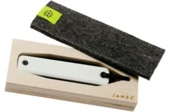 The James Brand Ellis, White G10 + Black Pocket Knife -Morakniv Knives Sale JAKELLG10W 07 the james brand