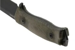 LionSteel M5B Sleipner Black, Green Canvas Micarta Survival Knife -Morakniv Knives Sale LI M5B CVG 04 lionsteel