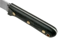 LT Wright Genesis Flat Grind, A2, Matte Black Micarta, Leather Sheath, Bushcraft Knife -Morakniv Knives Sale LT GEN FL BM LS 05 lt wright