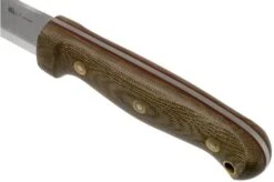 LT Wright GNS Scandi Grind, O1, Matte Green Micarta, Red Liners, Leather Sheath, Bushcraft Knife -Morakniv Knives Sale LT GNS SC GM RL LS 05 lt wright