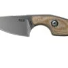 MKM Mikro 1 Drop, Stonewashed Natural Canvas Micarta Neck Knife, Jesper Voxnaes Design