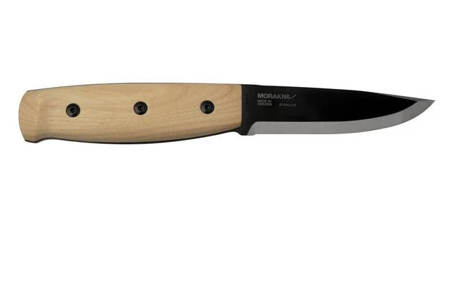 Morakniv Wit 14084 Ash Wood, Black Blade, Bushcraft Knife 2 Morakniv Wit 14084 Ash Wood, Black Blade, Bushcraft Knife - Image 2