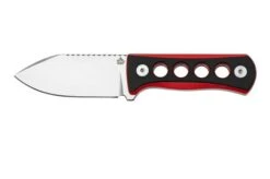 QSP Knife Canary QS141-B1 Stonewashed, Black Red G10, Neck Knife