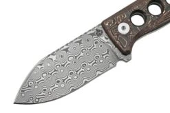 QSP Knife Canary QS141-F Damascus, Copper Foil Carbon Fibre, Neck Knife -Morakniv Knives Sale QS141 F 03 qsp
