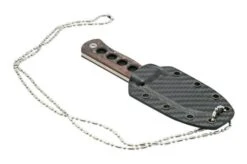 QSP Knife Canary QS141-F Damascus, Copper Foil Carbon Fibre, Neck Knife -Morakniv Knives Sale QS141 F 06 qsp