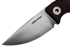 Real Steel CVX-80 Red Micarta 3564 Convex Bushcraft Knife, Poltergeist Design -Morakniv Knives Sale RL3564 03 realsteel