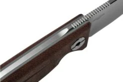 Real Steel CVX-80 Red Micarta 3564 Convex Bushcraft Knife, Poltergeist Design -Morakniv Knives Sale RL3564 05 realsteel