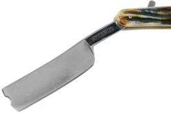 Rough Ryder Folding Razor Cinnamon Stag RR2159 Damascus Straight Razor -Morakniv Knives Sale RY2159 03 rough ryder