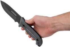 Schrade Frontier 5" Fixed Blade SCHF51M Micarta, 1095 Carbon Steel, Fixed Knife With Sharpening Stone & Firesteel -Morakniv Knives Sale SCHF51M 06 schrade