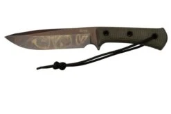 TRC Knives Apocalypse Apo Finish Elmax Green Canvas Micarta, Survival Knife