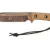 TRC Knives Apocalypse, Elmax Apocalypse Finish 2022 Biohazard Edition, Natural Canvas Micarta, Survival Knife