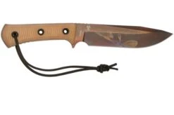 TRC Knives Apocalypse, Elmax Apocalypse Finish 2022 Biohazard Edition, Natural Canvas Micarta, Survival Knife -Morakniv Knives Sale TI AP NM APO 02 trc knives