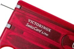 Victorinox SwissCard Lite Translucent Red 0.7300.T -Morakniv Knives Sale VT0 7300 T 03 victorinox