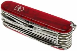 Victorinox Swisschamp (33) - Red Transparant -Morakniv Knives Sale VT1 6795 T 06 victorinox swisschamp 33 rood transparant vt1 6795 t d6