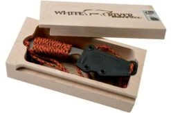 White River Knives M1 Backpacker Orange Paracord Neck Knife, Kydex Sheath -Morakniv Knives Sale WRBP POR 09 white river knives