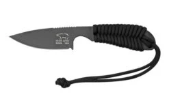 White River Knives M1 Backpacker, Black Paracord, Coated Neck Knife