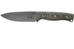 White River Knives Ursus 45 Black & OD Green Linen Micarta Bushcraft Knife